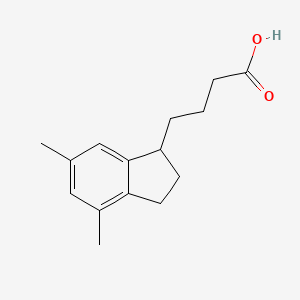 4-(4,6-Dimethyl-2,3-dihydro-1H-inden-1-yl)butanoic acid