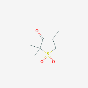 2,2,4-Trimethyl-1lambda~6~-thiolane-1,1,3-trione