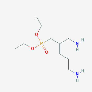 Diethyl [5-amino-2-(aminomethyl)pentyl]phosphonate