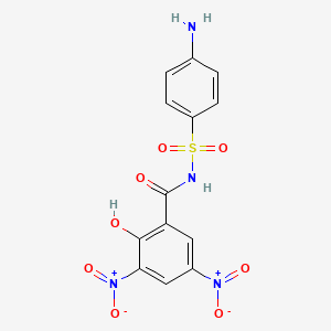 N-(4-Aminobenzene-1-sulfonyl)-2-hydroxy-3,5-dinitrobenzamide