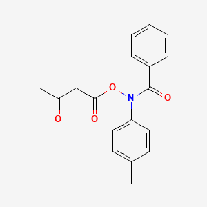 N-(4-Methylphenyl)-N-[(3-oxobutanoyl)oxy]benzamide