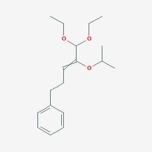 {5,5-Diethoxy-4-[(propan-2-yl)oxy]pent-3-en-1-yl}benzene