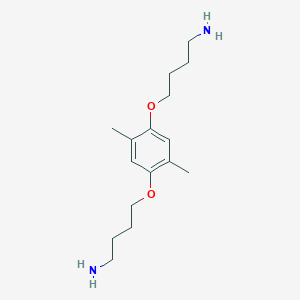 4,4'-[(2,5-Dimethyl-1,4-phenylene)bis(oxy)]di(butan-1-amine)