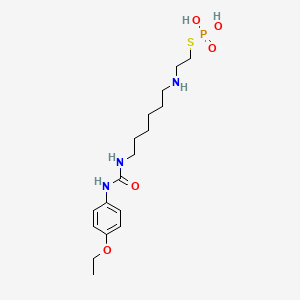 S-{2-[(6-{[(4-Ethoxyphenyl)carbamoyl]amino}hexyl)amino]ethyl} dihydrogen phosphorothioate