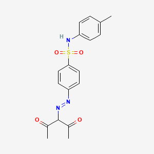 4-[(E)-(2,4-Dioxopentan-3-yl)diazenyl]-N-(4-methylphenyl)benzene-1-sulfonamide