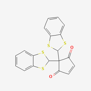 2,2-Bis(2H-1,3-benzodithiol-2-yl)cyclopent-4-ene-1,3-dione