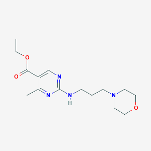Ethyl 4-methyl-2-[(3-morpholin-4-ylpropyl)amino]pyrimidine-5-carboxylate