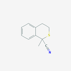 1-Methyl-3,4-dihydro-1H-2-benzothiopyran-1-carbonitrile