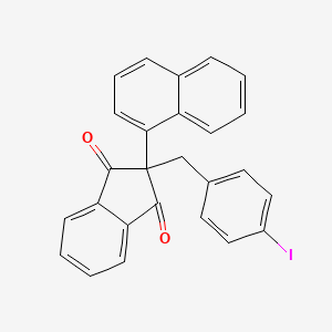 2-[(4-Iodophenyl)methyl]-2-(naphthalen-1-yl)-1H-indene-1,3(2H)-dione