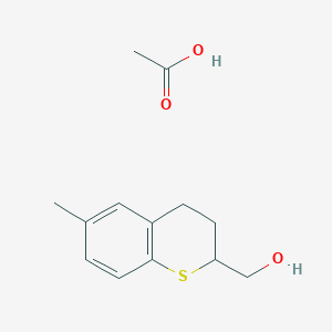 acetic acid;(6-methyl-3,4-dihydro-2H-thiochromen-2-yl)methanol