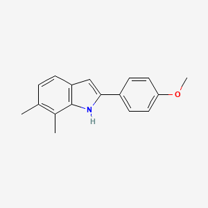 2-(4-Methoxyphenyl)-6,7-dimethyl-1H-indole