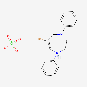 6-Bromo-1,4-diphenyl-2,3,4,5-tetrahydro-1H-1,4-diazepin-1-ium perchlorate