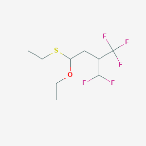 4-Ethoxy-4-(ethylsulfanyl)-1,1-difluoro-2-(trifluoromethyl)but-1-ene