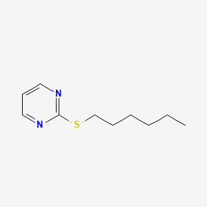 2-(Hexylsulfanyl)pyrimidine