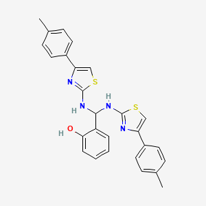 Phenol, 2-[bis[[4-(4-methylphenyl)-2-thiazolyl]amino]methyl]-