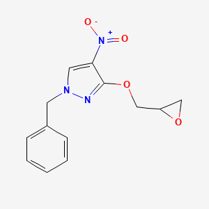 1-Benzyl-4-nitro-3-[(oxiran-2-yl)methoxy]-1H-pyrazole