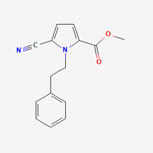 Methyl 5-cyano-1-(2-phenylethyl)-1H-pyrrole-2-carboxylate