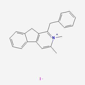 1-Benzyl-2,3-dimethyl-9H-indeno[2,1-C]pyridin-2-ium iodide