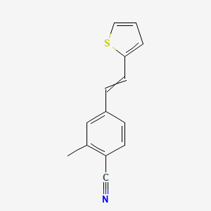 2-Methyl-4-[2-(thiophen-2-yl)ethenyl]benzonitrile