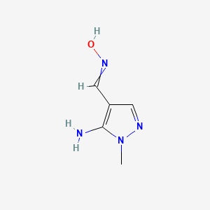 N-[(5-Amino-1-methyl-1H-pyrazol-4-yl)methylidene]hydroxylamine