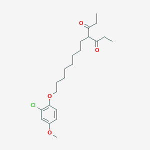 3,5-Heptanedione, 4-[8-(2-chloro-4-methoxyphenoxy)octyl]-