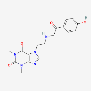 Theophylline, 7-(2-((4-hydroxybenzoylmethyl)amino)ethyl)-