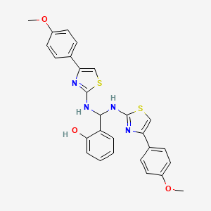 Phenol, 2-[bis[[4-(4-methoxyphenyl)-2-thiazolyl]amino]methyl]-