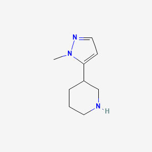 B1453241 3-(1-methyl-1H-pyrazol-5-yl)piperidine CAS No. 1251925-05-9
