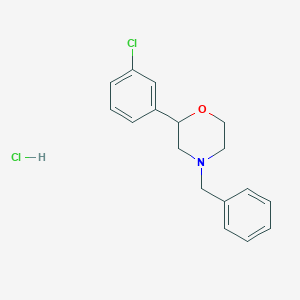 4-Benzyl-2-(3-chlorophenyl)morpholine;hydrochloride