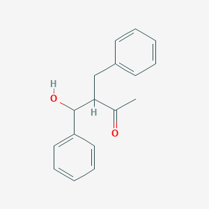 3-Benzyl-4-hydroxy-4-phenylbutan-2-one