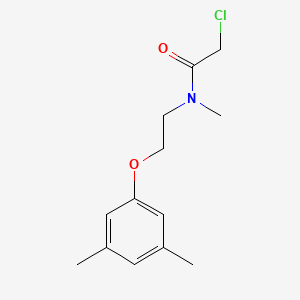 molecular formula C13H18ClNO2 B1453245 2-chloro-N-[2-(3,5-dimethylphenoxy)ethyl]-N-methylacetamide CAS No. 1183187-37-2