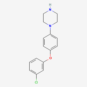 1-[4-(3-Chlorophenoxy)phenyl]piperazine