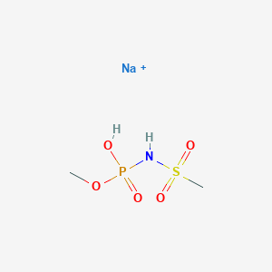 sodium;methoxy-N-methylsulfonylphosphonamidic acid