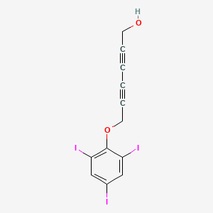 6-(2,4,6-Triiodophenoxy)hexa-2,4-diyn-1-OL