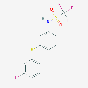 1,1,1-Trifluoro-N-{3-[(3-fluorophenyl)sulfanyl]phenyl}methanesulfonamide