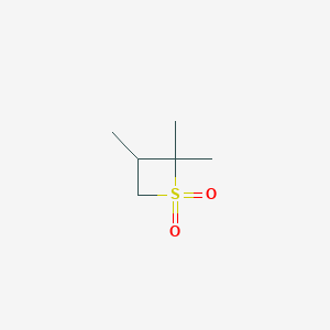 2,2,3-Trimethyl-1lambda~6~-thietane-1,1-dione