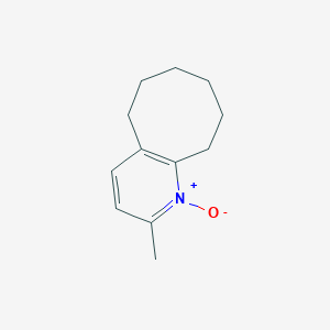 Cycloocta[b]pyridine, 5,6,7,8,9,10-hexahydro-2-methyl-, 1-oxide