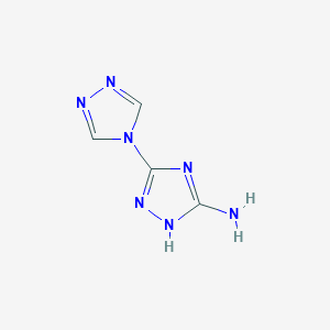 molecular formula C4H5N7 B1453254 1H-3,4'-联-1,2,4-三唑-5-胺 CAS No. 27643-43-2