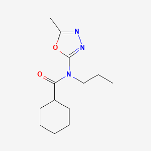 N-(5-Methyl-1,3,4-oxadiazol-2-yl)-N-propylcyclohexanecarboxamide