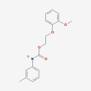 2-(2-Methoxyphenoxy)ethyl (3-methylphenyl)carbamate