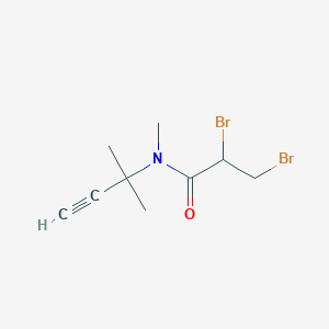 2,3-Dibromo-N-methyl-N-(2-methylbut-3-yn-2-yl)propanamide