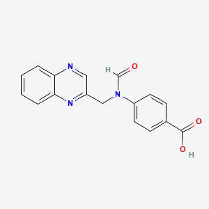 4-{Formyl[(quinoxalin-2-yl)methyl]amino}benzoic acid