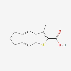 3-Methyl-6,7-dihydro-5H-indeno[5,6-b]thiophene-2-carboxylic acid