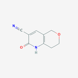 molecular formula C9H8N2O2 B1453260 2-氧代-1H,2H,5H,7H,8H-吡喃[4,3-b]吡啶-3-碳腈 CAS No. 27152-09-6
