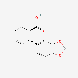 (1R,2R)-2-(2H-1,3-Benzodioxol-5-yl)cyclohex-3-ene-1-carboxylic acid