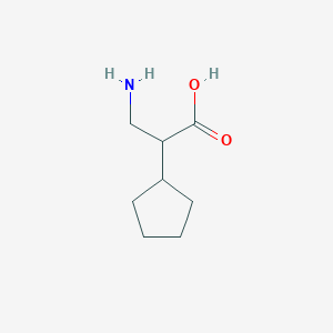 molecular formula C8H15NO2 B1453264 3-Amino-2-cyclopentylpropanoic acid CAS No. 910444-21-2