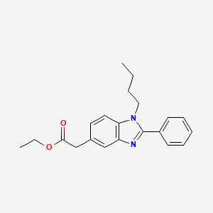 Ethyl (1-butyl-2-phenyl-1H-benzimidazol-5-yl)acetate