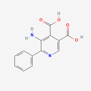 5-Amino-6-phenylpyridine-3,4-dicarboxylic acid