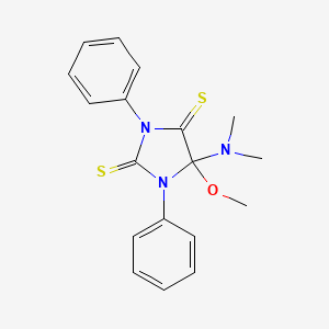 5-(Dimethylamino)-5-methoxy-1,3-diphenylimidazolidine-2,4-dithione