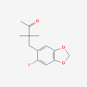 4-(6-Iodo-2H-1,3-benzodioxol-5-yl)-3,3-dimethylbutan-2-one